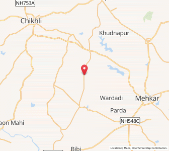 Map of Fathkhelda, Maharashtra