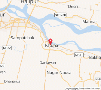 Map of Fatwa, Bihar