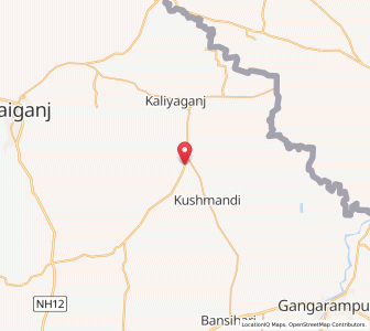 Map of Futtehpoor, West Bengal