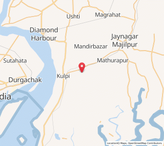 Map of Gabbaria, West Bengal