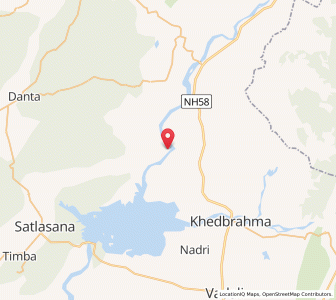Map of Gada, Rajasthan