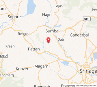 Map of Gadakhod, Kashmir