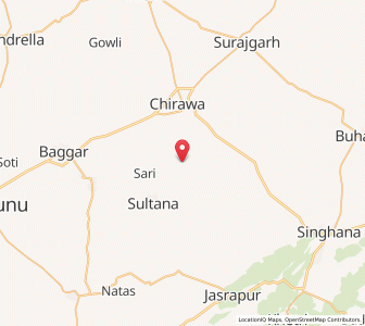 Map of Gadanian, Rajasthan