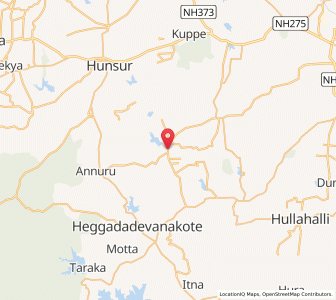 Map of Gaddige, Karnataka