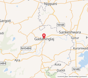 Map of Gadhinglaj, Maharashtra