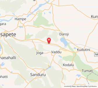 Map of Gadiganuru, Karnataka
