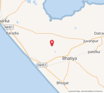 Map of Gaga, Gujarat