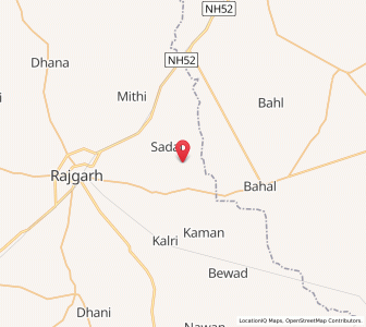 Map of Gagarwas, Rajasthan