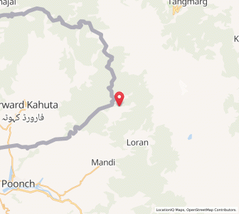 Map of Gagrian, Kashmir