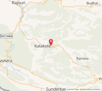 Map of Gahar, Kashmir