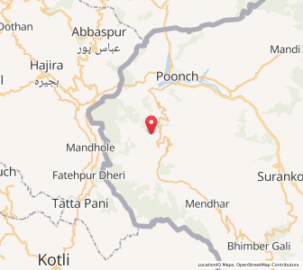 Map of Gahni, Kashmir
