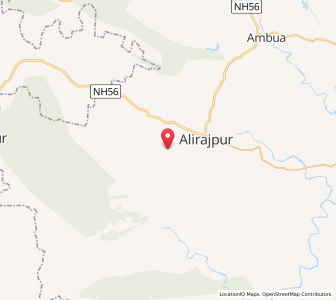 Map of Gahwan, Madhya Pradesh