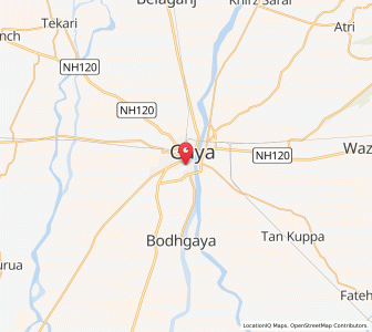 Map of Gaiyar, Bihar