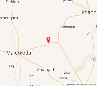 Map of Gajan Mazra, Punjab