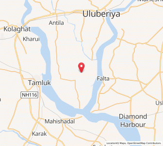 Map of Gajankul, West Bengal