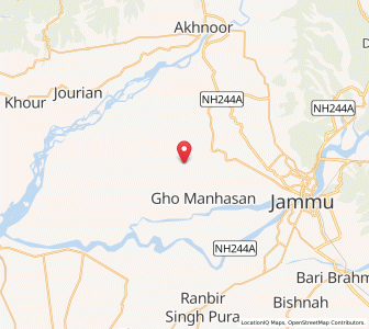 Map of Gajansu, Kashmir