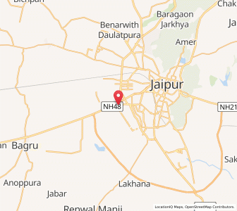 Map of Gajesinghpura, Rajasthan