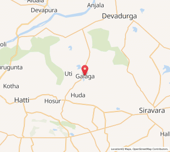Map of Galag, Karnataka