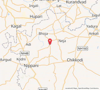 Map of Galatge, Karnataka