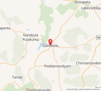 Map of Galivedu, Andhra Pradesh