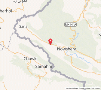 Map of Galra Mohra, Kashmir