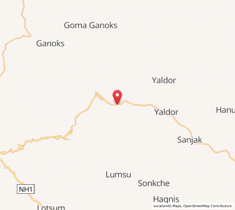 Map of Gampa, Kashmir
