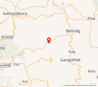 Map of Ganai, Uttarakhand