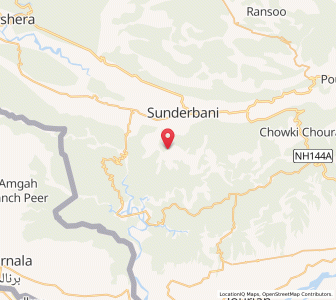 Map of Ganara, Kashmir