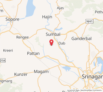 Map of Ganasthan, Kashmir