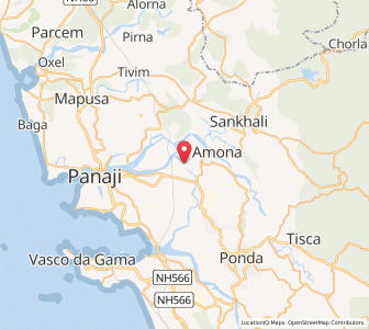 Map of Gandaulim, Goa