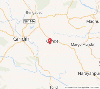 Map of Gande, Jharkhand