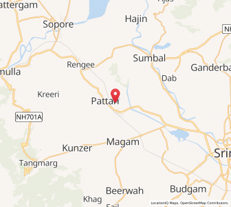 Map of Ganepur, Kashmir