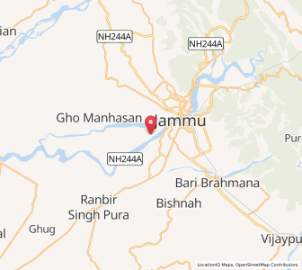 Map of Ganeshu Chak, Kashmir