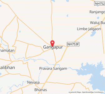 Map of Gangāpur, Maharashtra