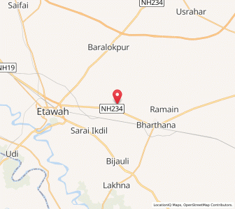 Map of Gangara, Uttar Pradesh