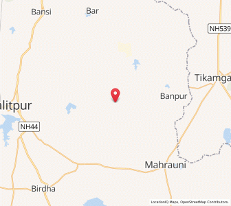 Map of Gangchari, Uttar Pradesh