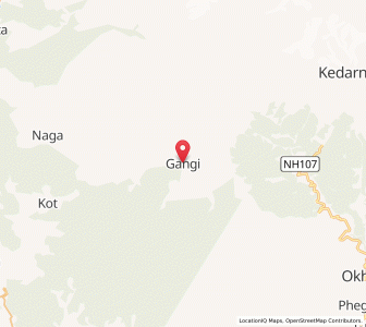 Map of Gangi, Uttarakhand