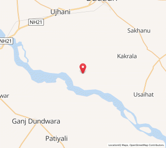 Map of Gangpur Kham, Uttar Pradesh