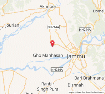 Map of Gangwan, Kashmir