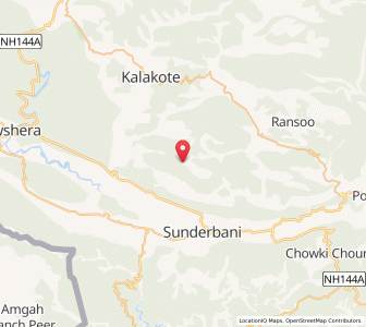 Map of Ganira, Kashmir