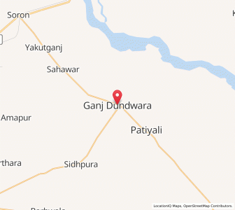 Map of Ganj Dundwara, Uttar Pradesh