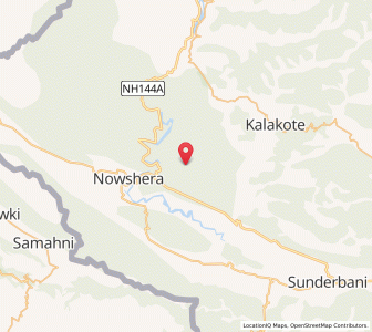 Map of Gaora, Kashmir