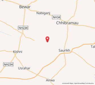 Map of Gappacharia, Uttar Pradesh