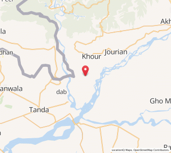 Map of Garadh, Kashmir