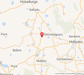 Map of Garaga, Karnataka