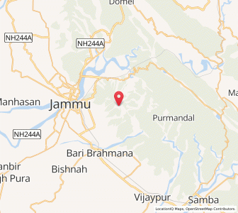 Map of Garal, Kashmir