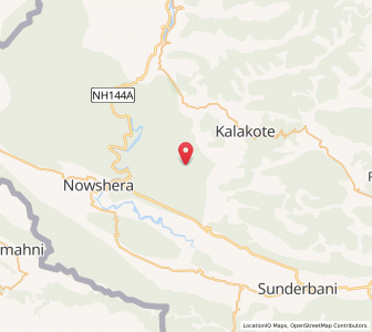 Map of Garan Bala, Kashmir