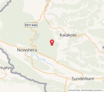 Map of Garan Pain, Kashmir
