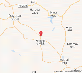 Map of Garani, Gujarat