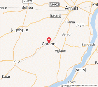 Map of Garhani, Bihar